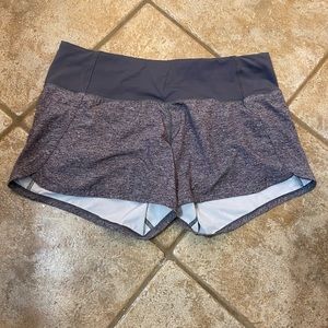 LULULEMON HEATHER GREY SHORTS SIZE 6